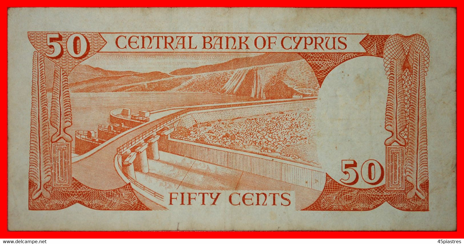 * CANADA (1987-1989): CYPRUS ★ 50 CENTS 1988 GERMASOGIA DAM!★LOW START ★ NO RESERVE! - Cyprus