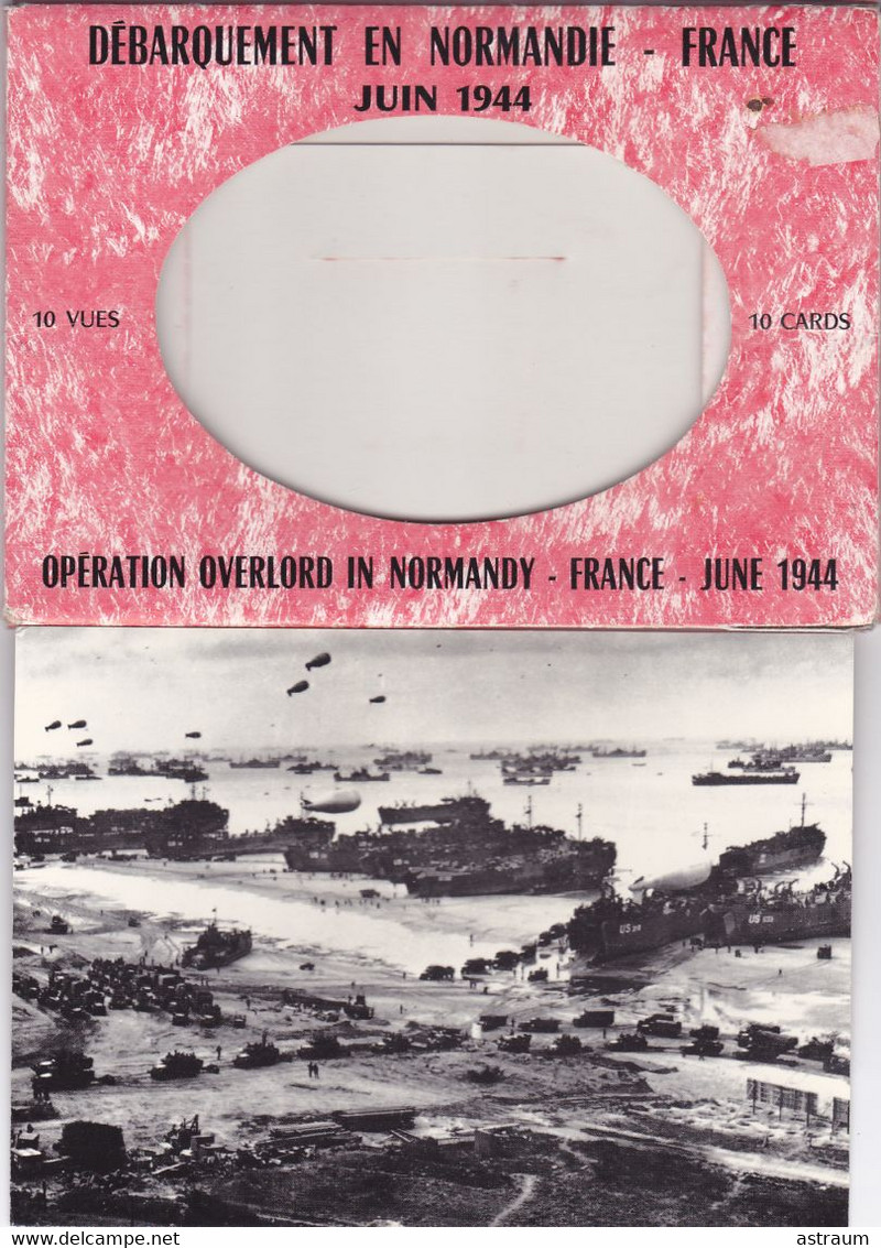 Serie Complete 10 Cpa - Militaria - Debarquement En Normandie Juin 1944 - Guerre 39/45 - Guerra 1939-45
