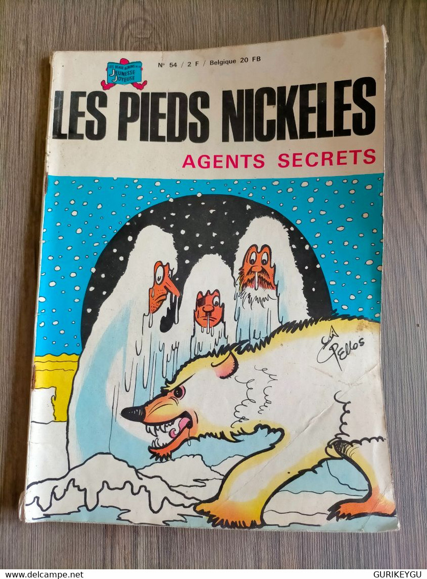 LES PIEDS NICKELES N° 54 Agents Secrets   Jeunesse Joyeuse  PELLOS  De 1971 - Pieds Nickelés, Les