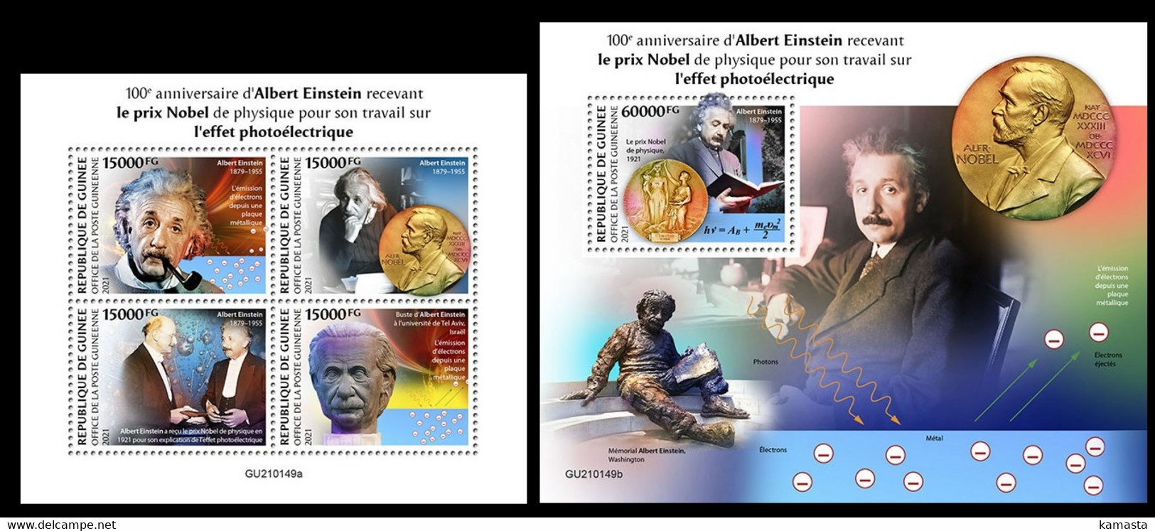 Guinea 2021 Albert Einstein. (149) OFFICIAL ISSUE - Albert Einstein