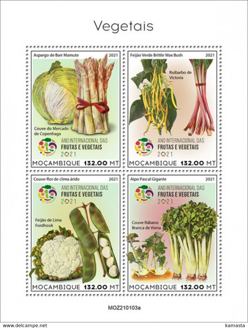 Mozambique 2021 Vegetables. (103a) OFFICIAL ISSUE - Gemüse