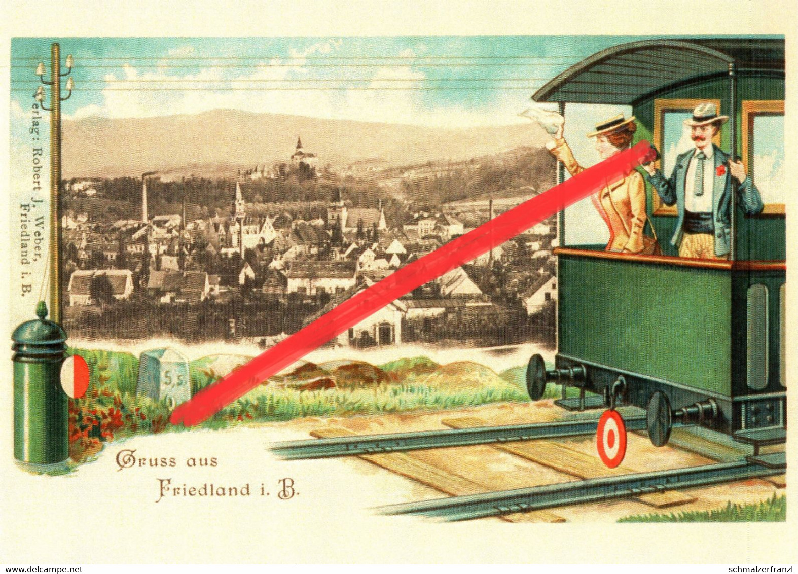 REPRO AK Friedland Frydlant Eisenbahn Zug A Neustadt An Der Tafelfichte Nove Mesto Smrk Reichenberg Liberec Isergebirge - Sudeten