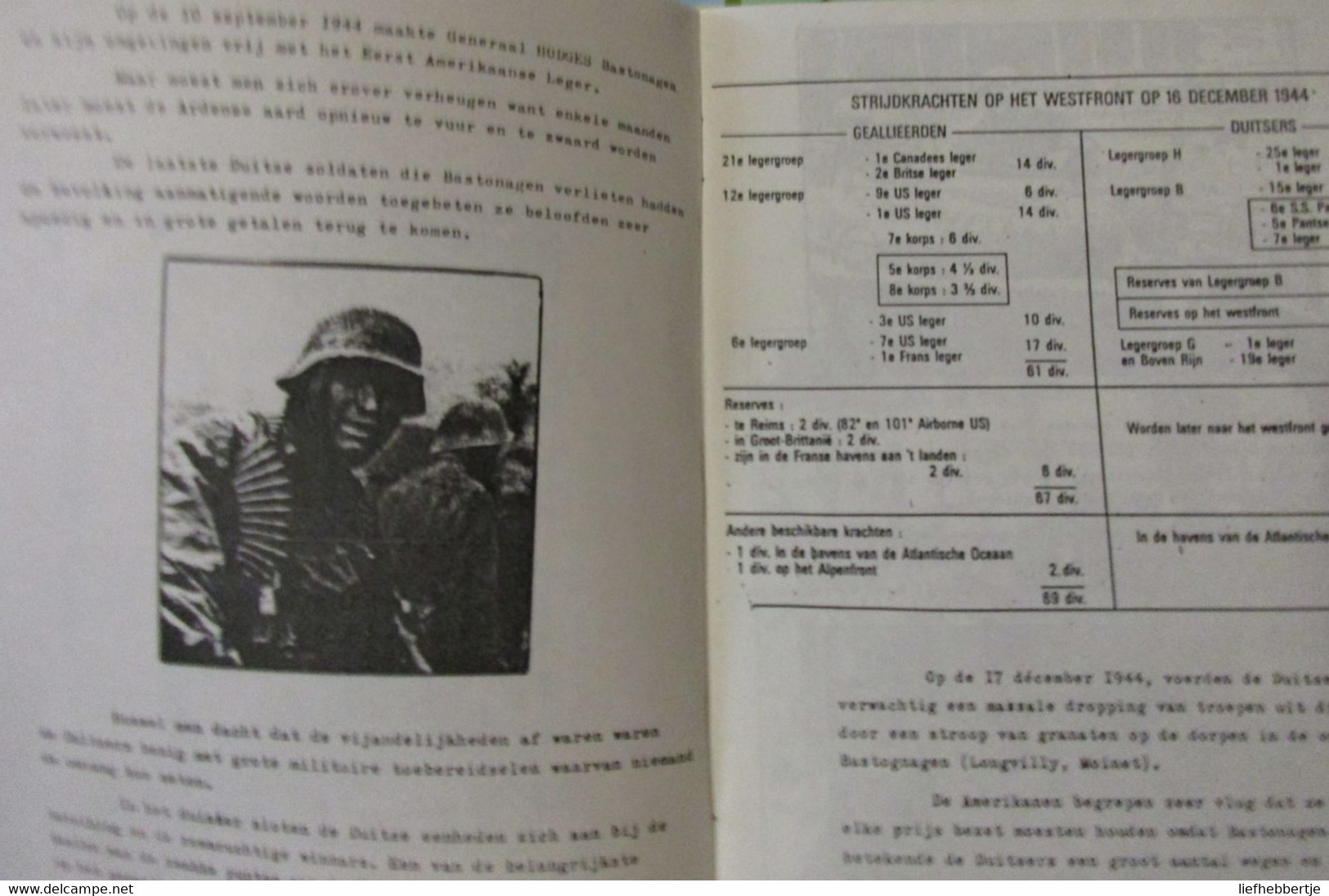 De Slag Van Bastogne - Decembre 1944 - Guerre 1939-45