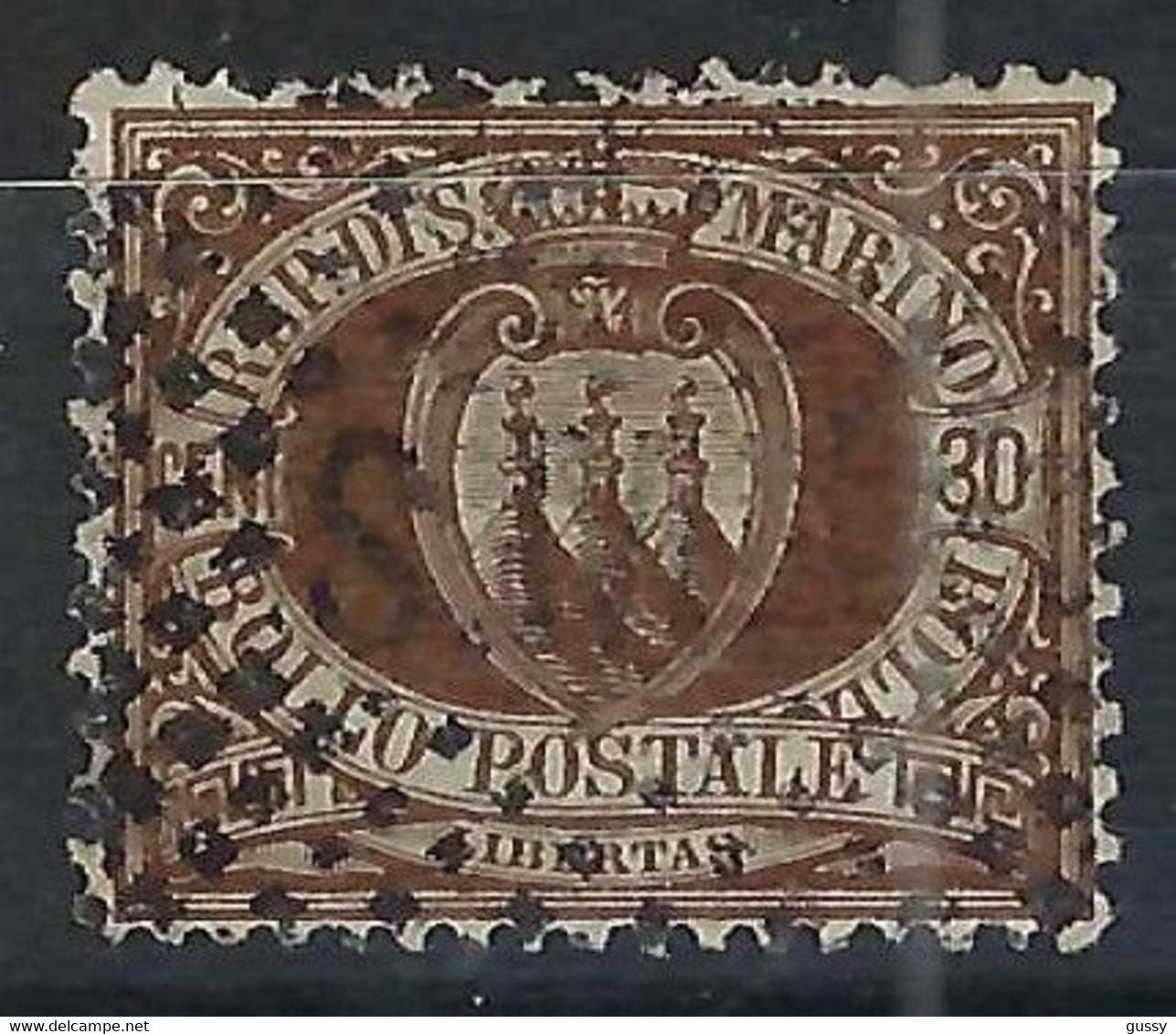 SAN MARINO Ca.1880:  Le Y&T 6 Obl. - Used Stamps