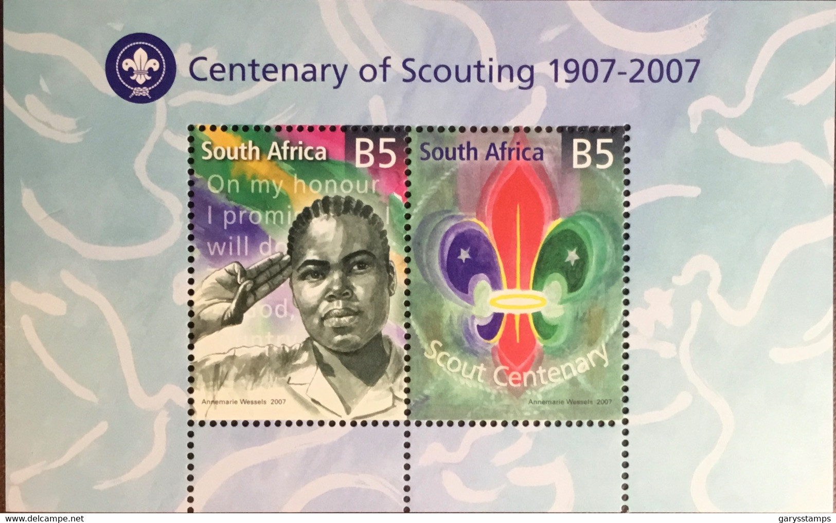 South Africa 2007 Scouting Centenary Scouts Minisheet MNH - Unused Stamps