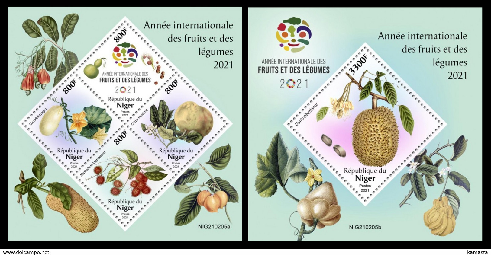 Niger 2021 Year Of Fruits And Vegetables. (205) OFFICIAL ISSUE - Vegetables