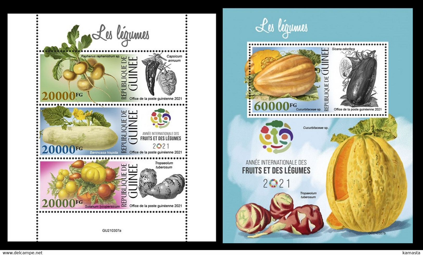 Guinea 2021 Vegetables. (307) OFFICIAL ISSUE - Legumbres