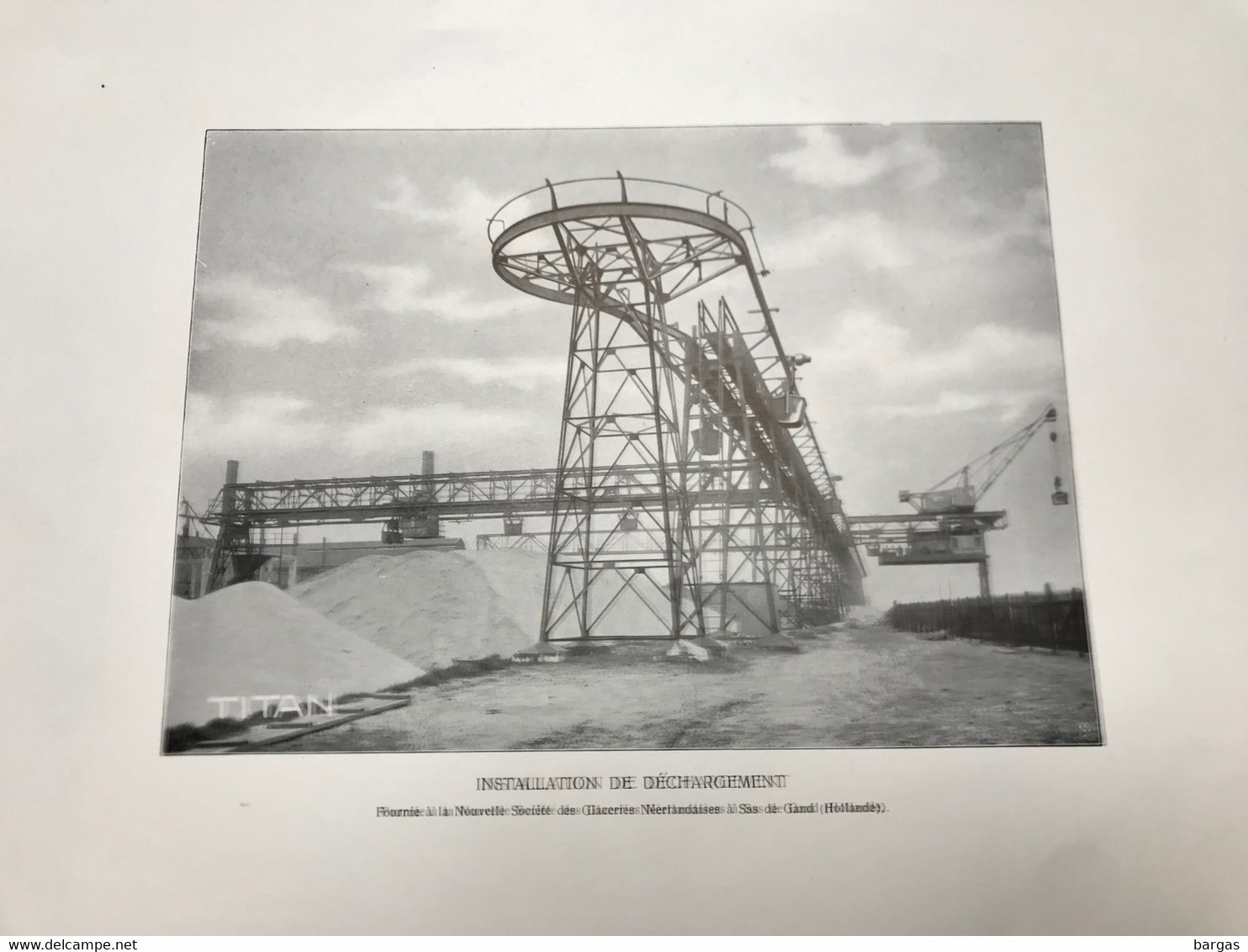 Planche Usine Industrie Qglace Glaceries Néerlandaises à Sas Gand - Machines