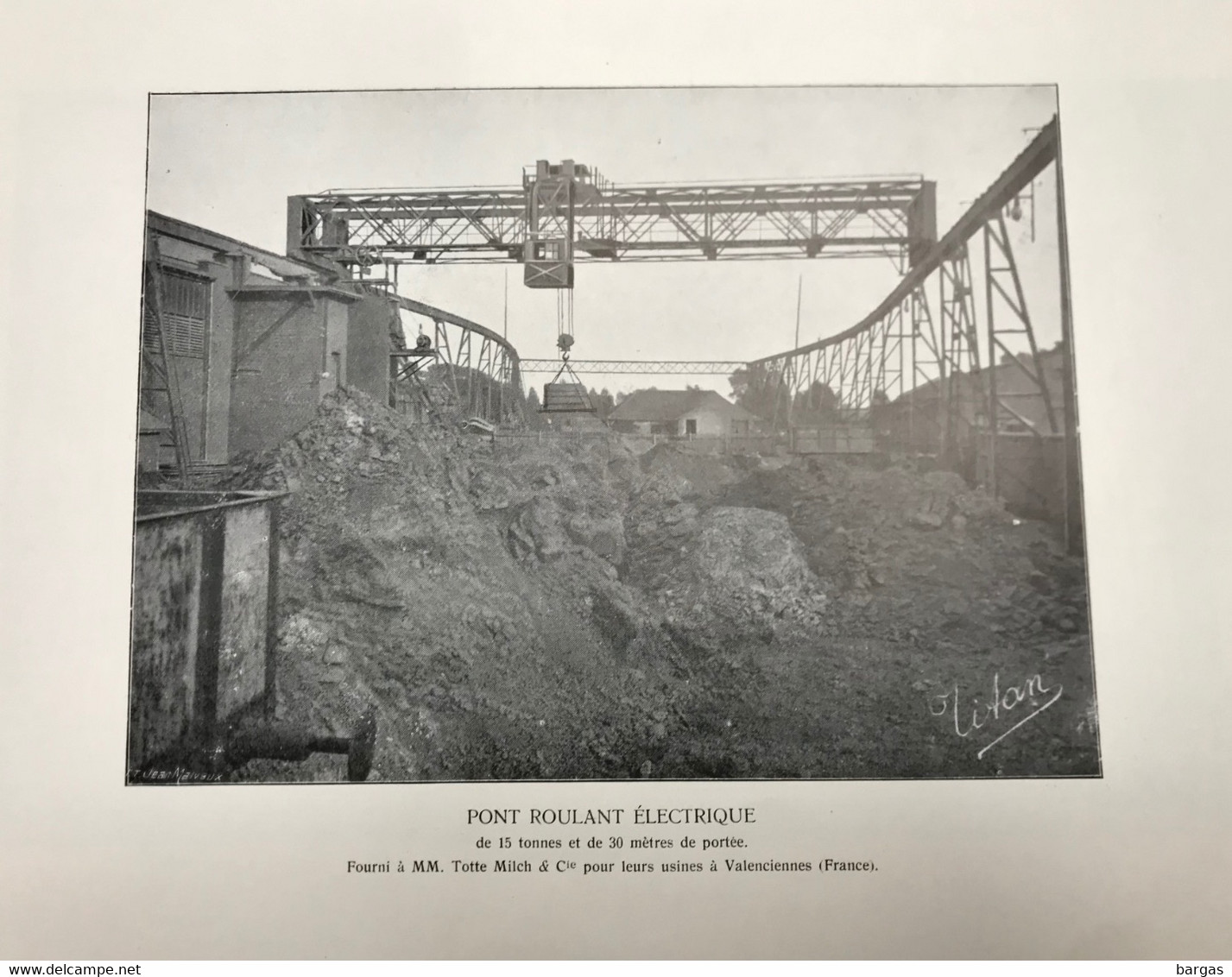 Planche Usine Industrie à Totte Milch Et Cie à Valenciennes - Maschinen