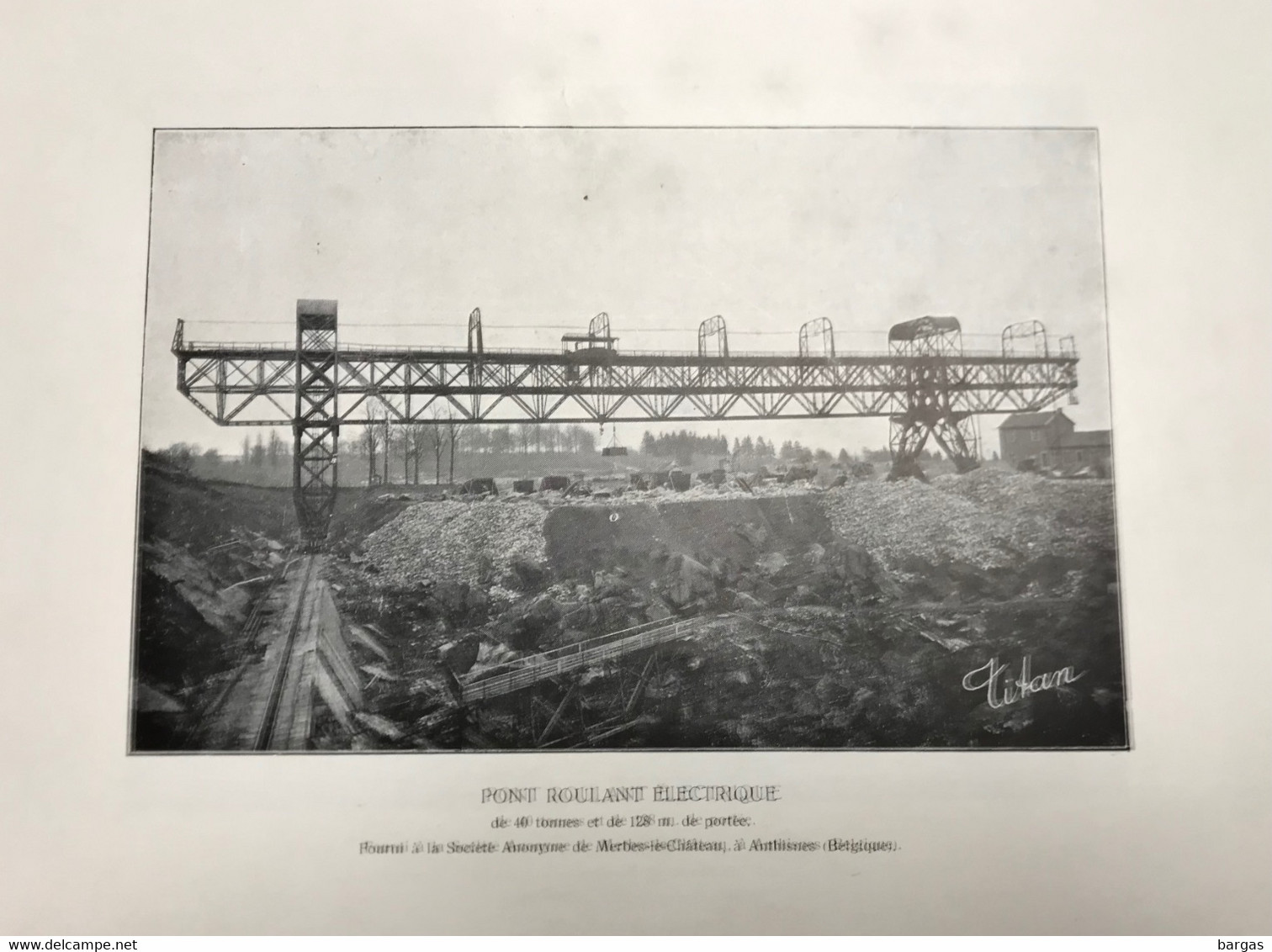 Planche Usine Industrie Carrière De Merbes Le Château à Anthisnes - Machines