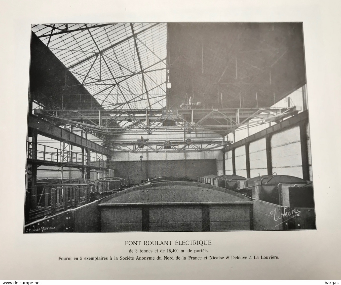 Planche Usine Industrie SA Du Nord De La France Nicaise Delcuve à La Louvière - Macchine