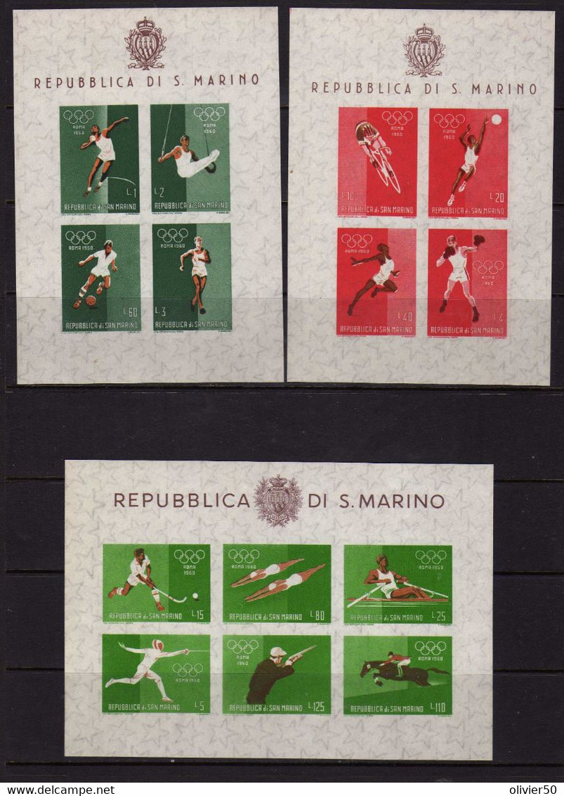 Saint-Marin - 1960 - BF Jeux Olympiques De Rome - Neufs** - MNH - Blocchi & Foglietti