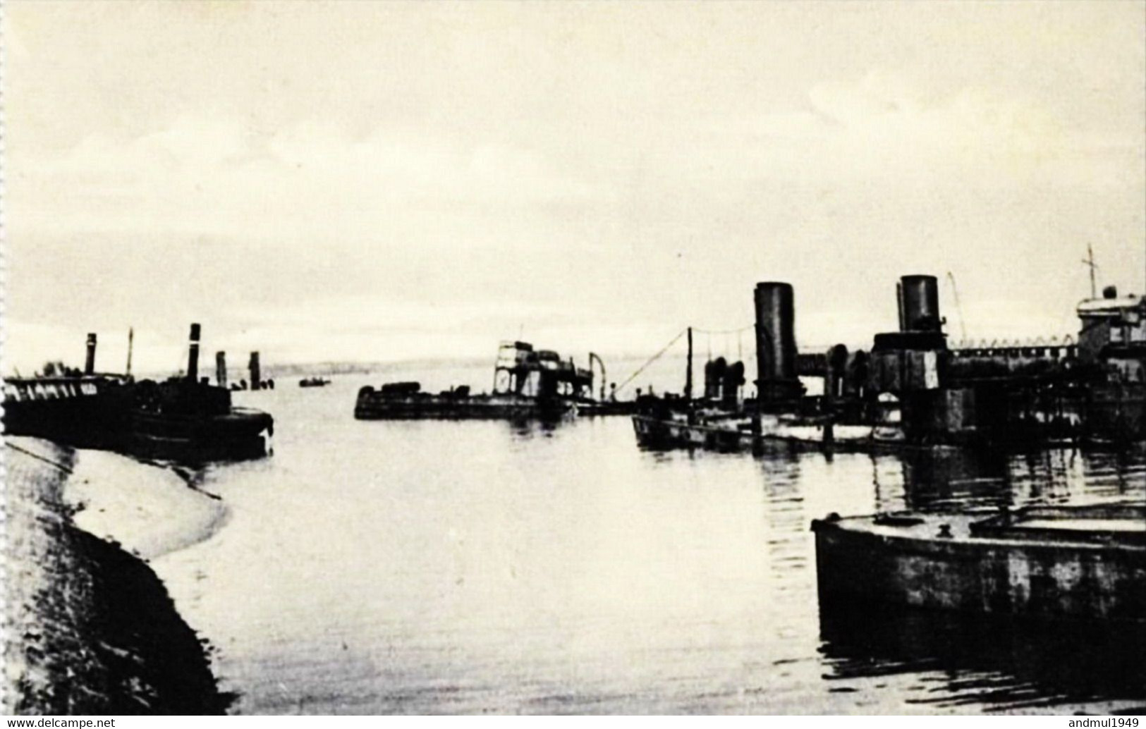 ZEEBRUGGE-Museum - Les Blockships Dans Le Canal (photo Allemande) 24 Avril 1918 - N'a Pas Circulé - Zeebrugge