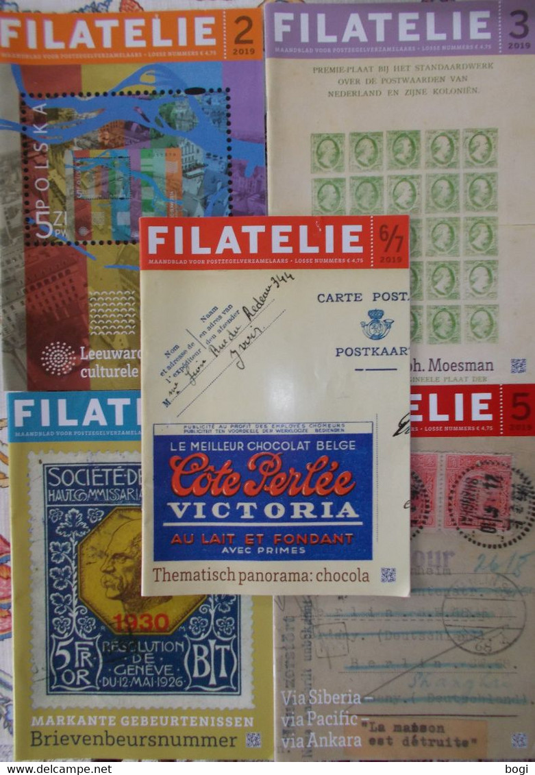 5 Tijdschriften FILATELIE Nr. 2 - 3 - 4 - 5 - 6/7 Uit 2019 - Nederlands (vanaf 1941)