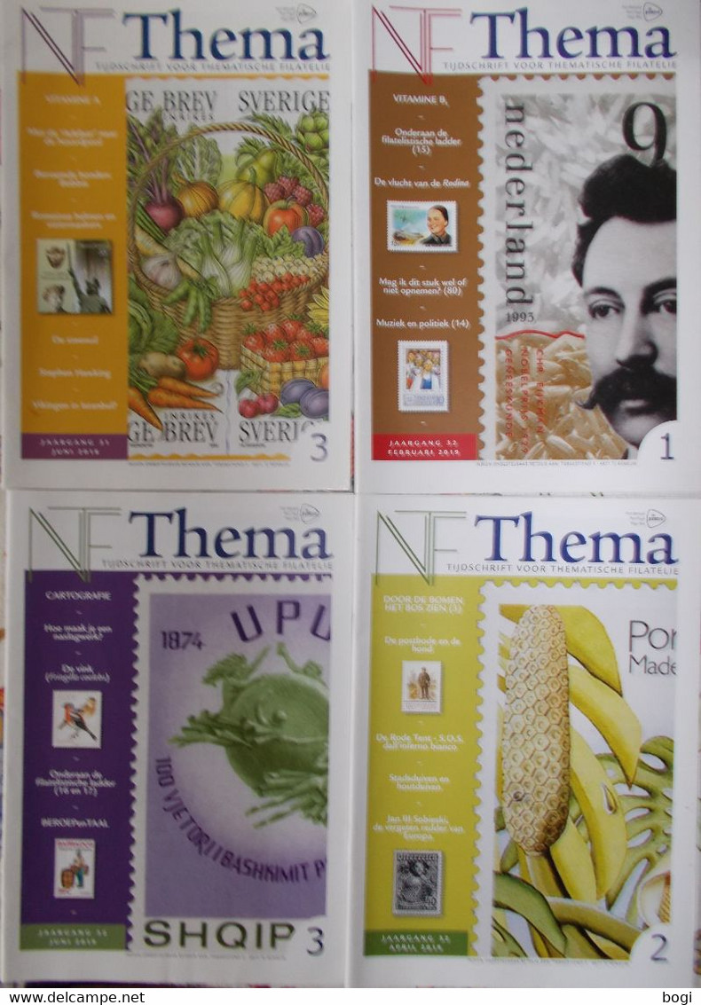 4 Tijdschriften THEMA  Nr. 1 - 2 - 3 Uit 2019 En Nr. 3 Uit 2018 Tijdschrift Voor Thematische Filatelie - Niederländisch (ab 1941)