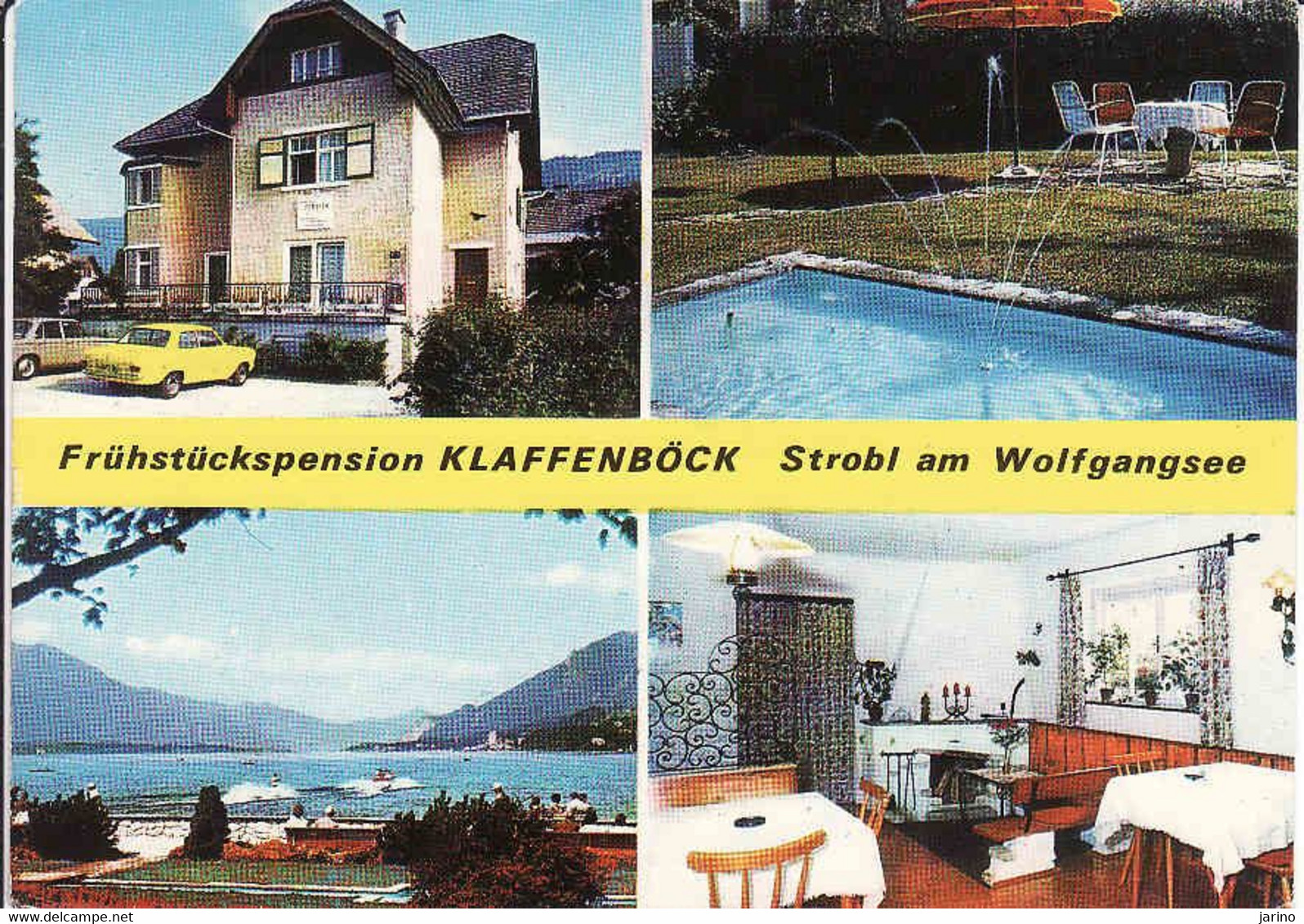 Austria, Ober Austria, Strobl Am Wolfgangsee, Pension Klaffenboeck, Bezirk Salzburg-Land, Used 1978 - Strobl