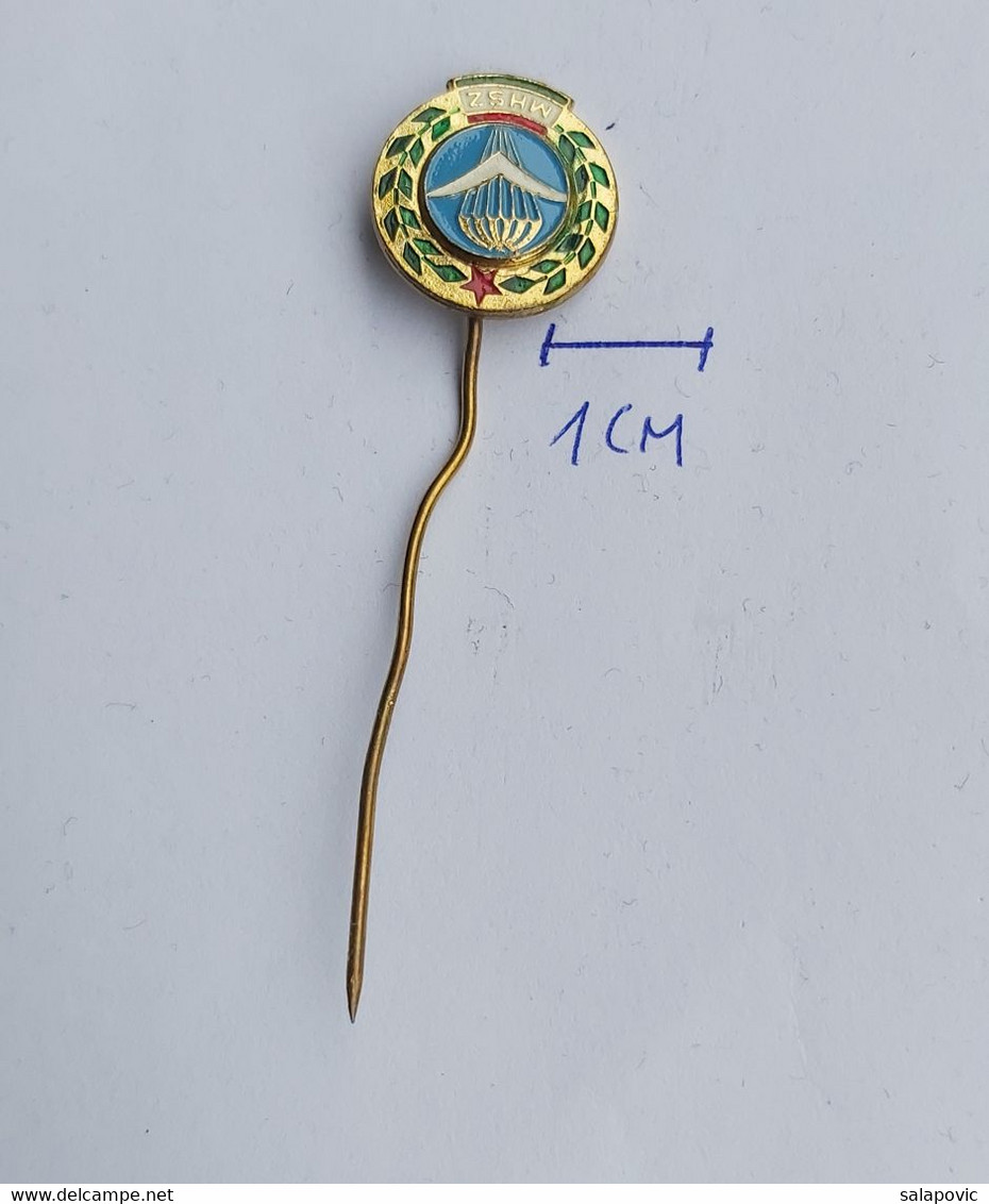 Parachutting Jump - MHSZ Military Army Hungary PIN 12/8 - Parachutting