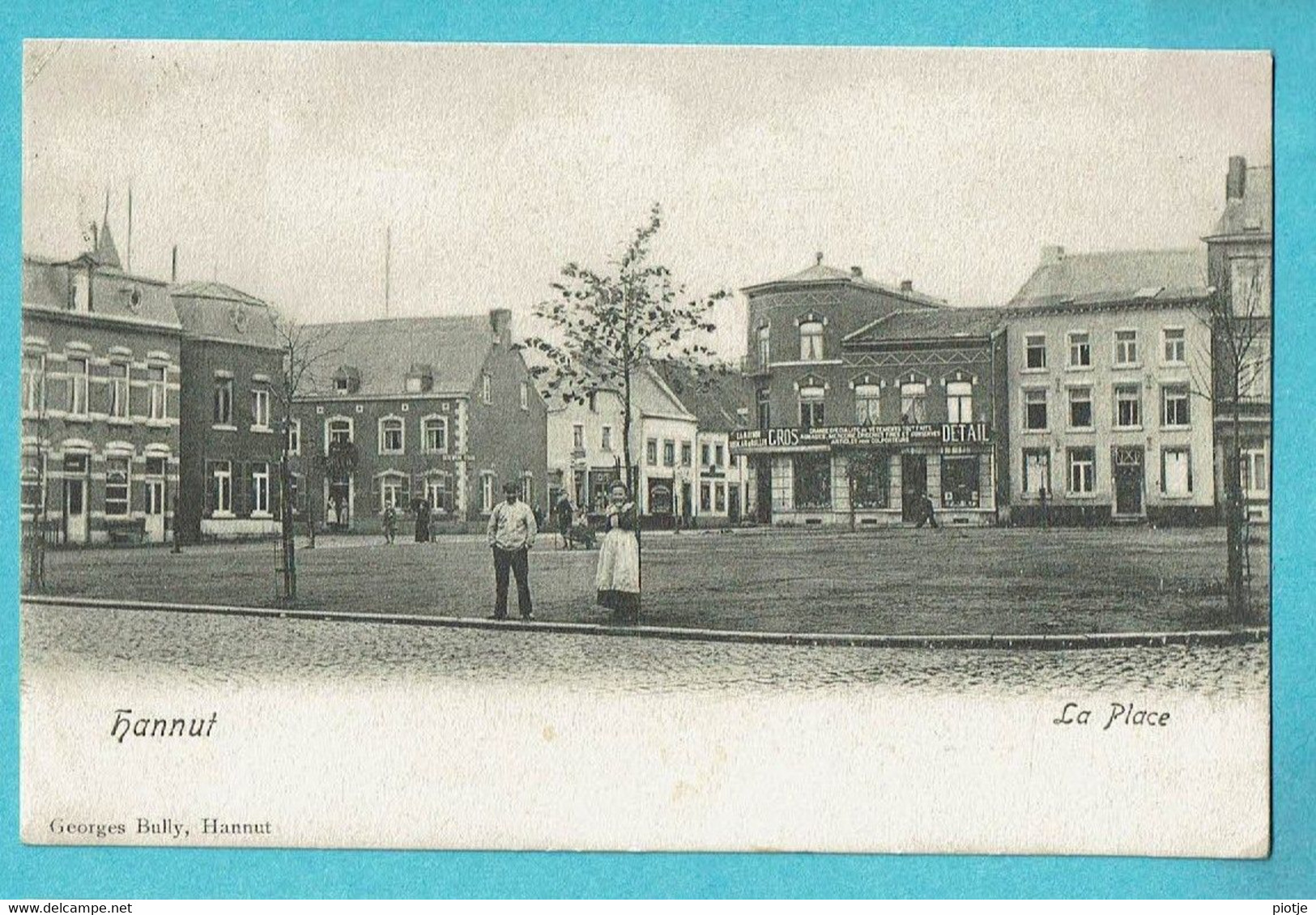 * Hannut - Hannuit (Liège - Luik - La Wallonie) * (Georges Bully) La Place, Grand'Place, Animée, Magasin, Shop, Old - Hannut