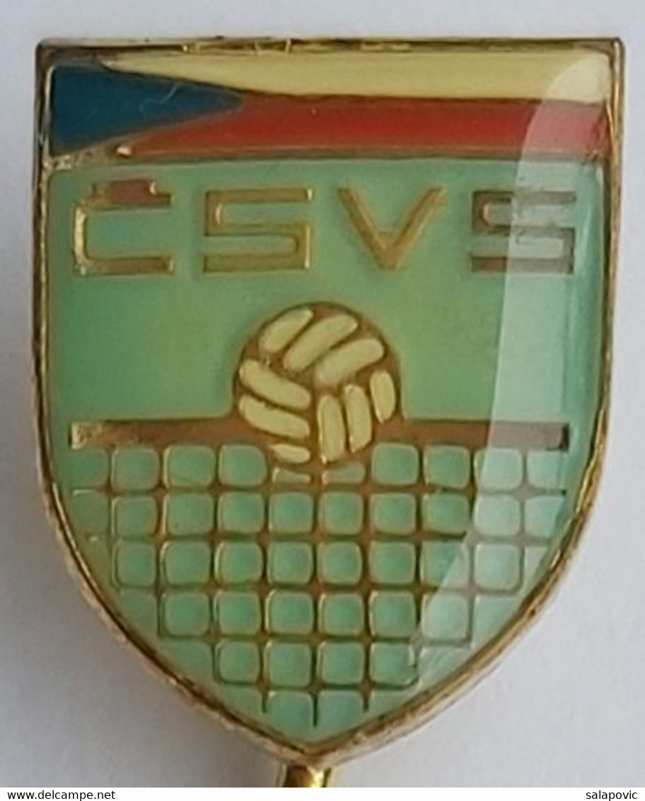 Czech Republic Czechoslovakia Volleyball Union Association Federation CSVS PIN 12/8 - Voleibol