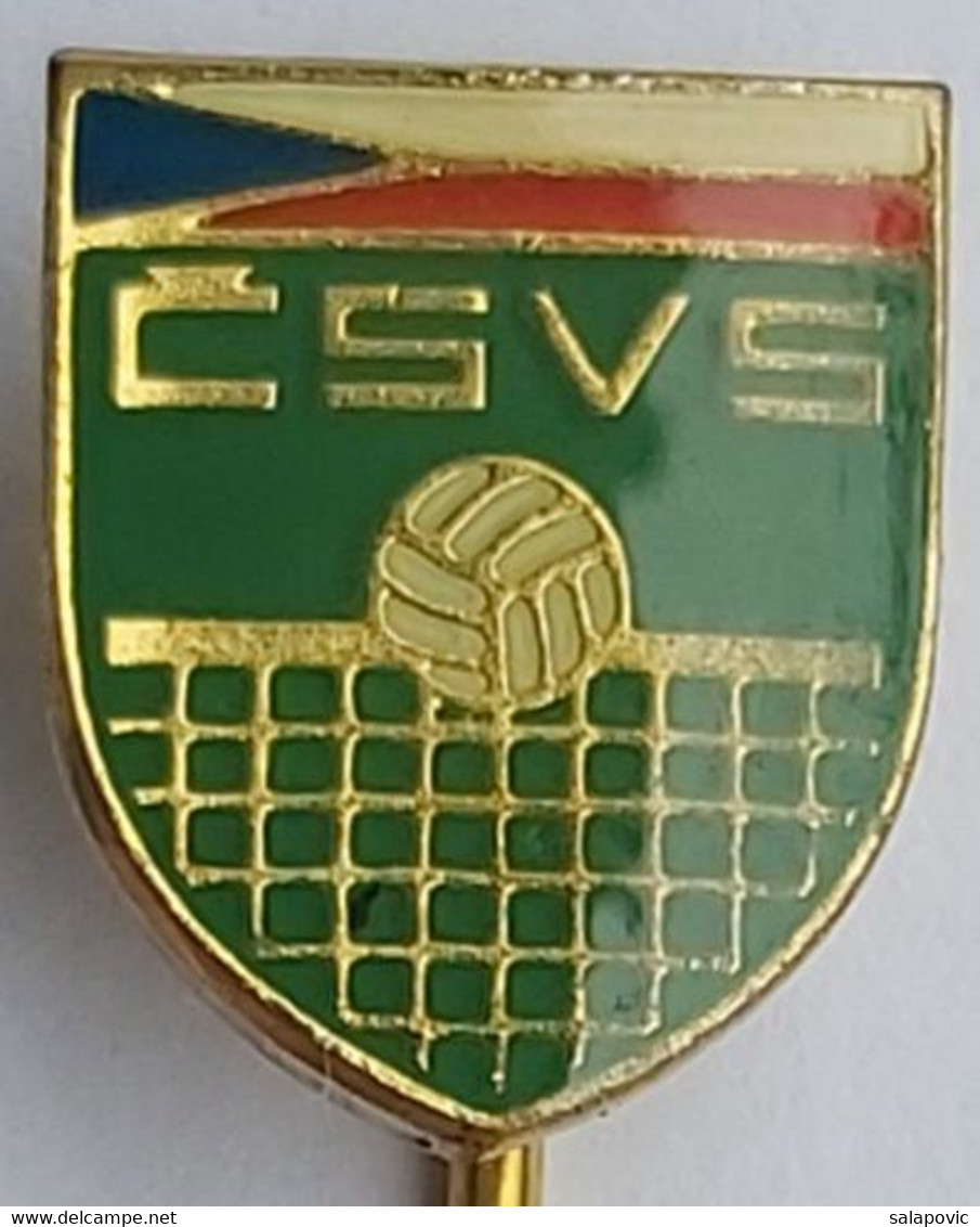 Czech Republic Czechoslovakia Volleyball Union Association Federation CSVS PIN 12/8 - Volleybal