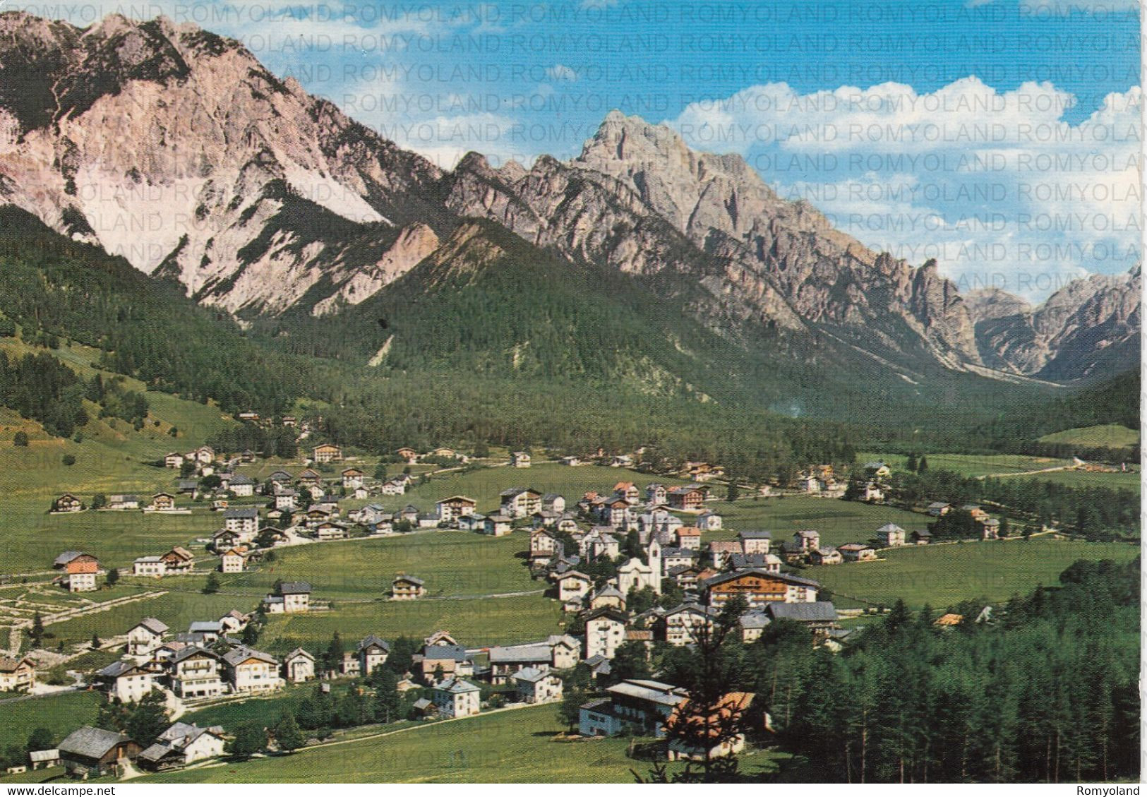 CARTOLINA  S.VIGILIO DI MAREBBE M.1201,BOLZANO,TRENTINO ALTO ADIGE,PARACCIA M.2436 E SELLA M.2787,VACANZA,VIAGGIATA 1985 - Bolzano (Bozen)