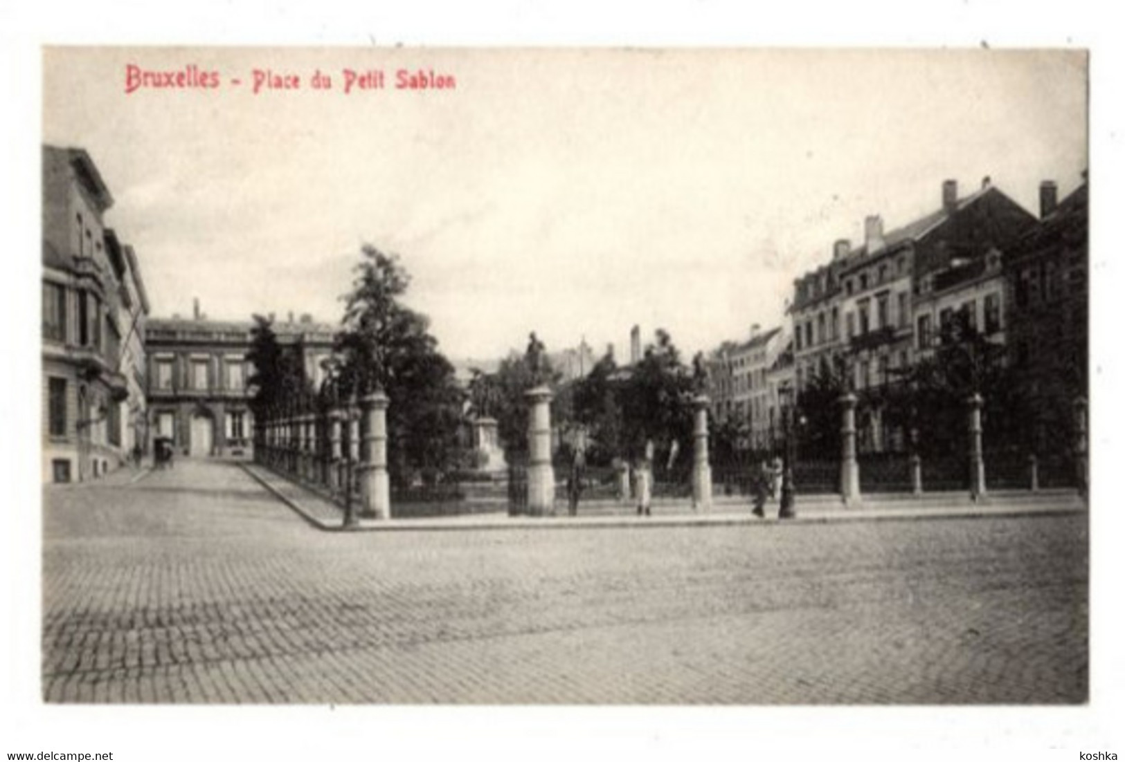 BRUXELLES - Brussel - Place Du Petit Sablon - 1913 - V.G. No 24 - Forêts, Parcs, Jardins