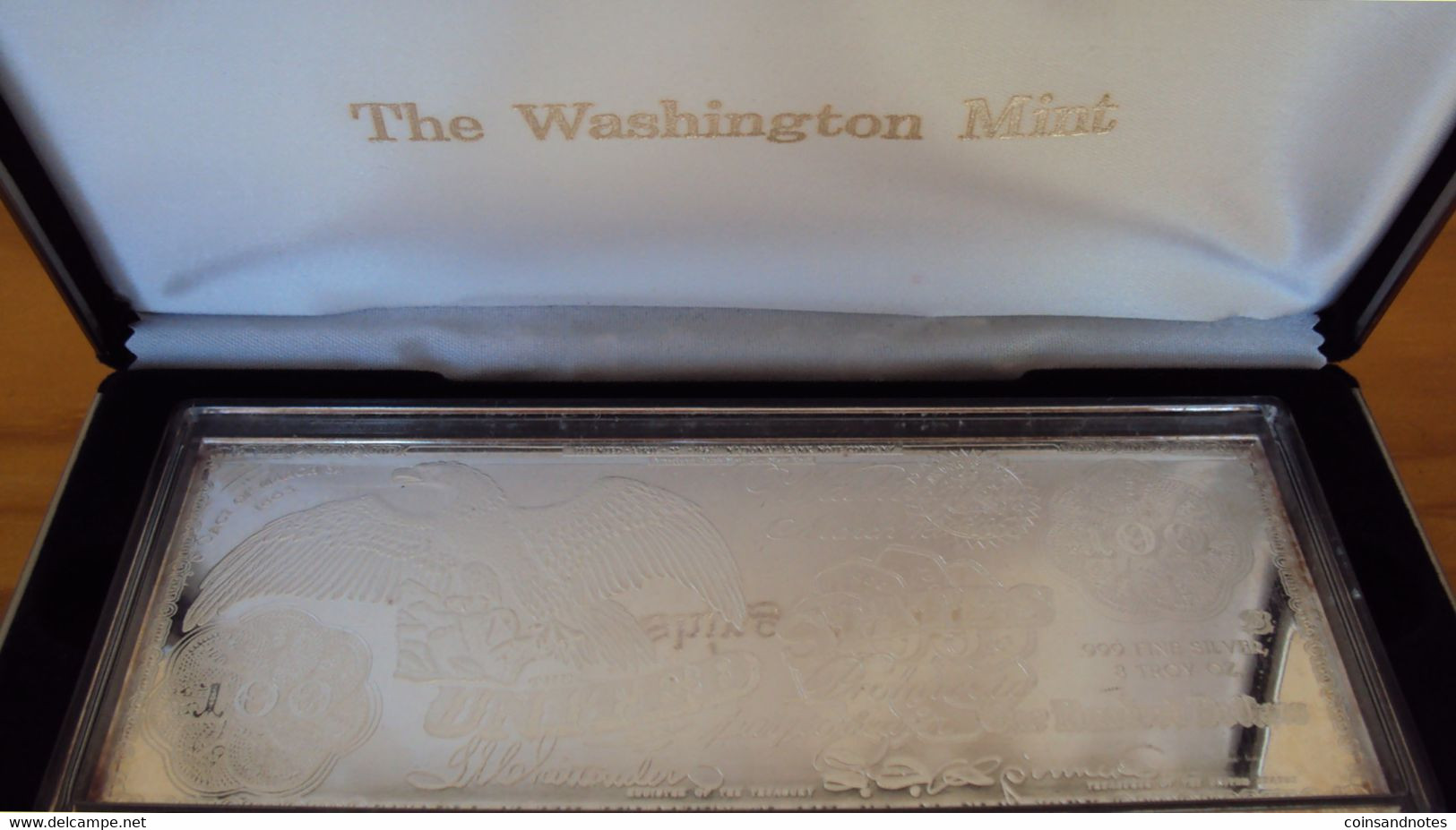 USA - Fine Silver Bullion ‘Hundred Dollar’ - Washington Mint - In Gift Box - Verzamelingen