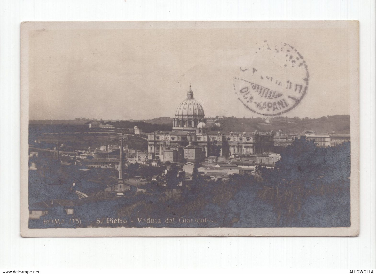 18833 " ROMA-S. PIETRO-VEDUTA DAL GIANICOLO " -VERA FOTO-CART POST. SPED.1922 - Altare Della Patria