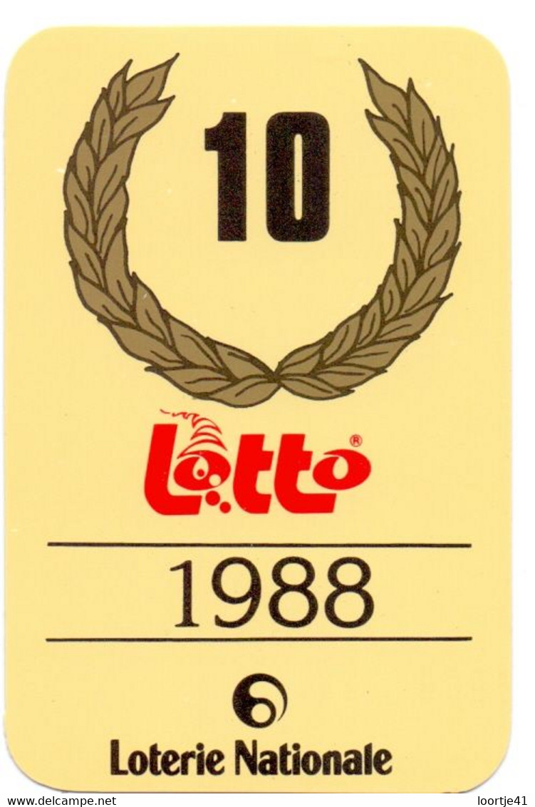 Kalender Calendrier - 10 Jaar Lotto - 1988 - Loterie Nationale - Formato Grande : 1981-90