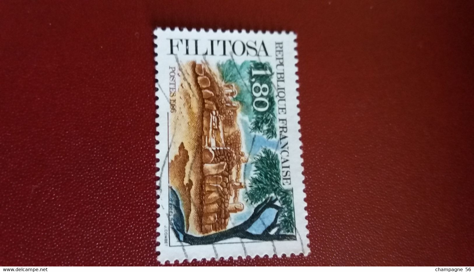 1986 N° 2401 OBLITERE POINT BLANC FILITOSA  I - Used Stamps