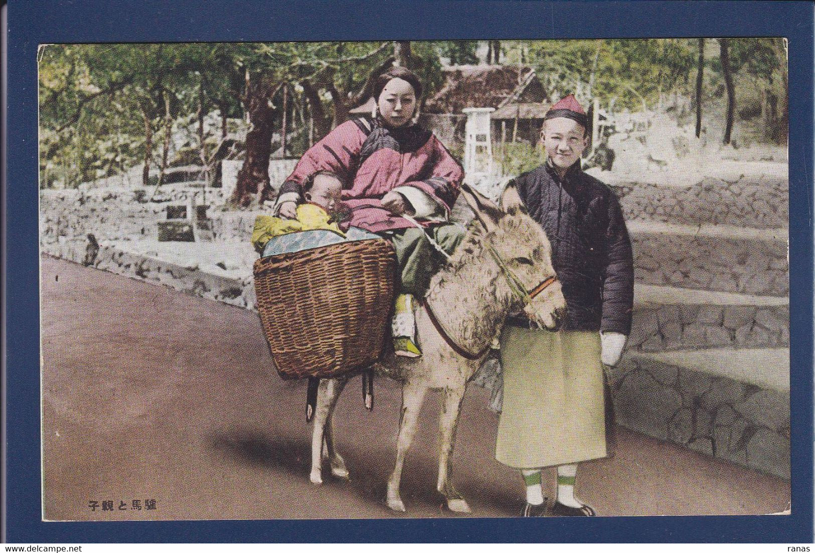 CPA Ane Donkey Japon Non Circulé - Donkeys