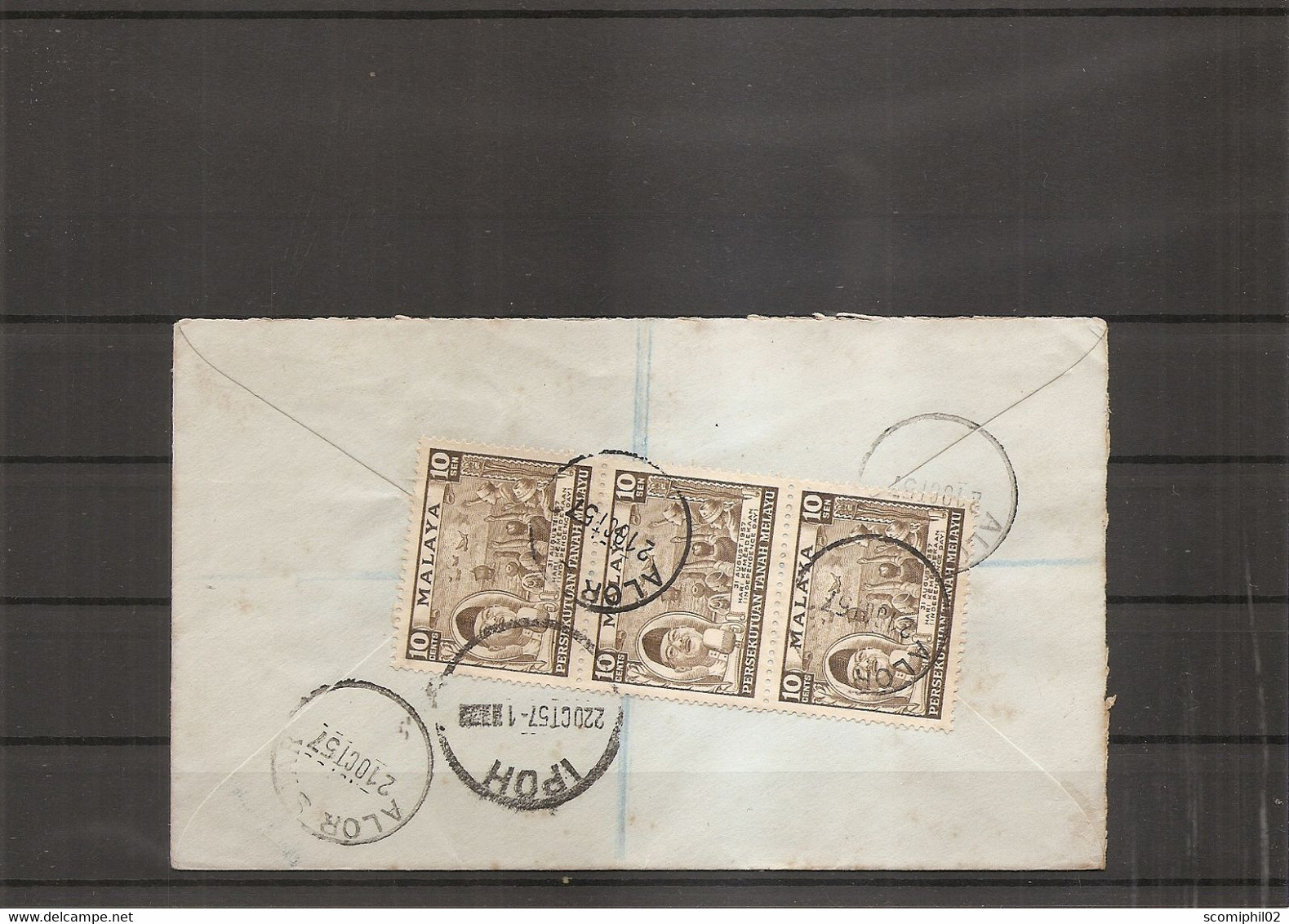 Malaisie ( Lettre Recommandée De 1957 De AlorStar Vers Ipoh à Voir) - Malayan Postal Union