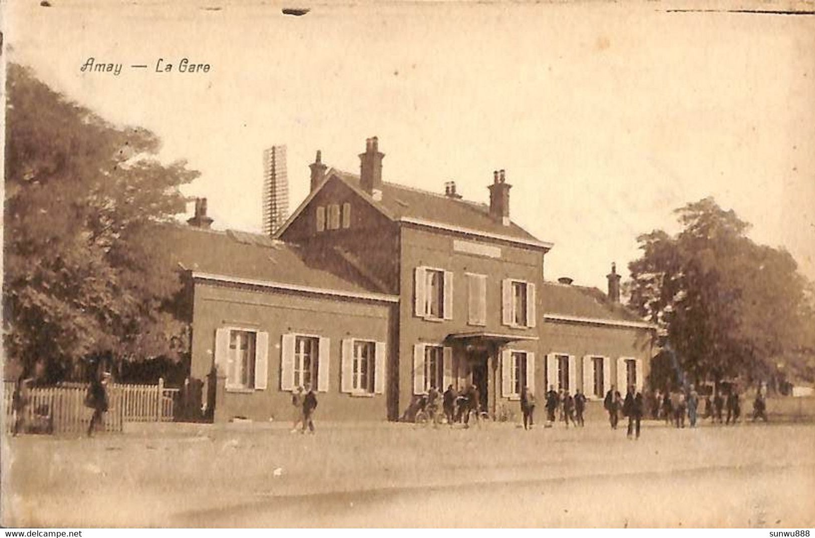 Amay - La Gare (animée,  Edit. Chandelle) - Amay