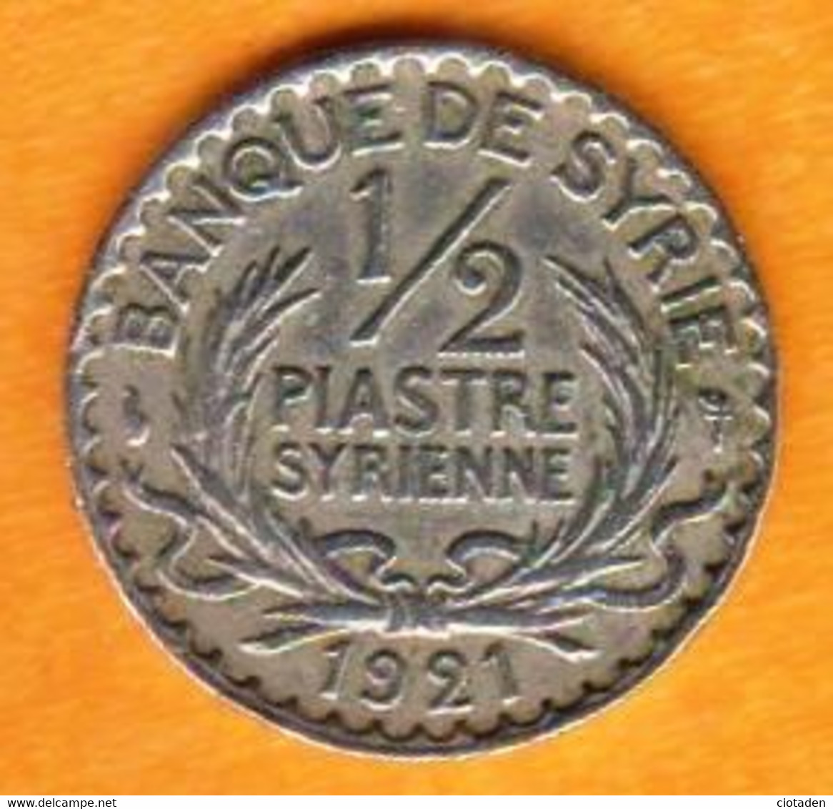 1/2 Piastre Syrienne - 1921 - Banque De Syrie - Autres – Asie