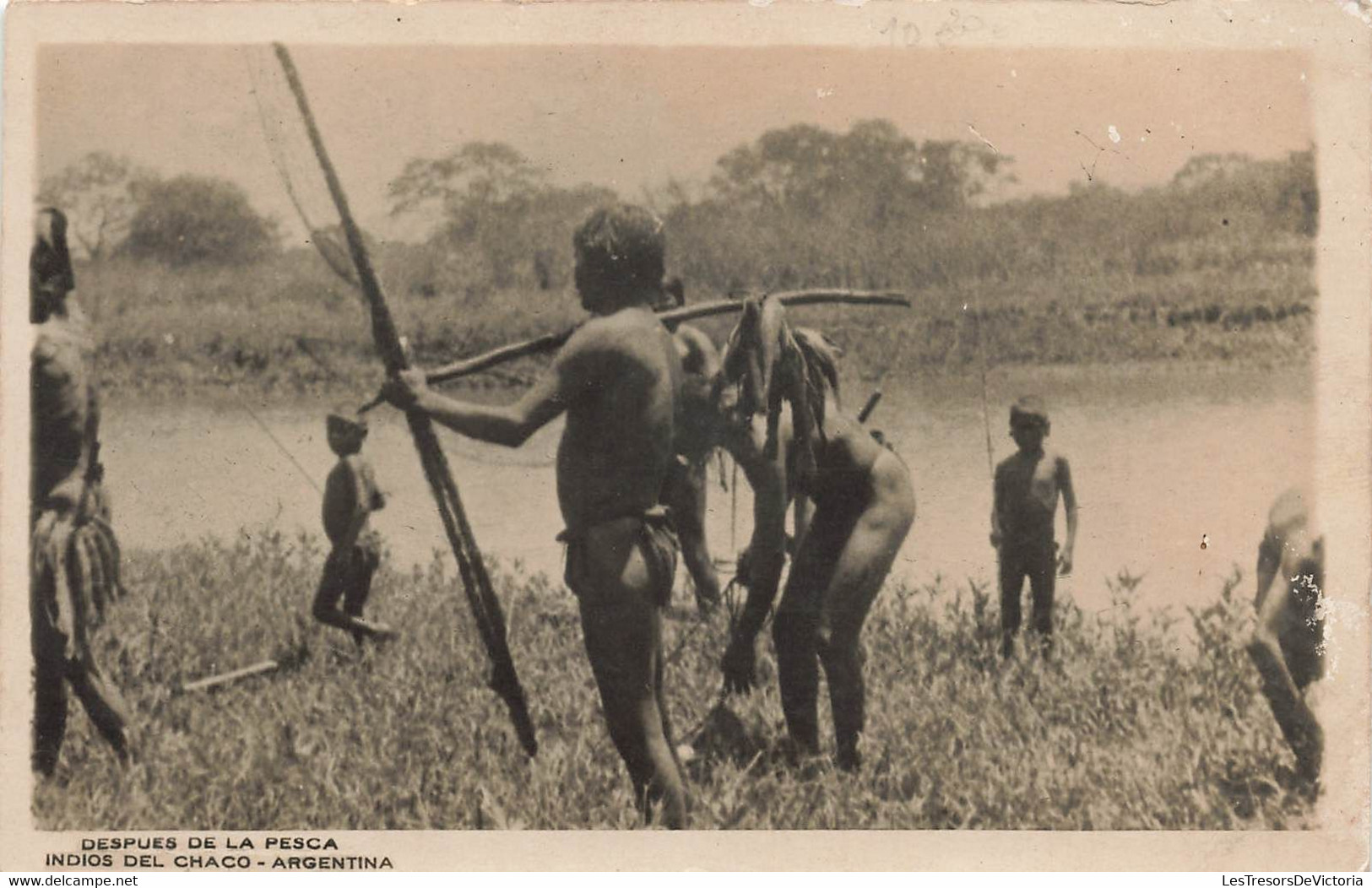 CPA Despues De La Pesca - Indios Del Chaco - Argentina - Argentine - Argentina