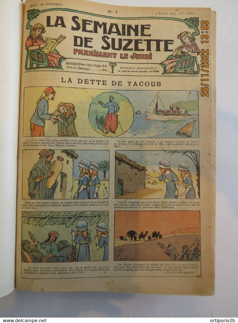Album  LA SEMAINE DE SUZETTE  Février 1915  Février 1916 - La Semaine De Suzette