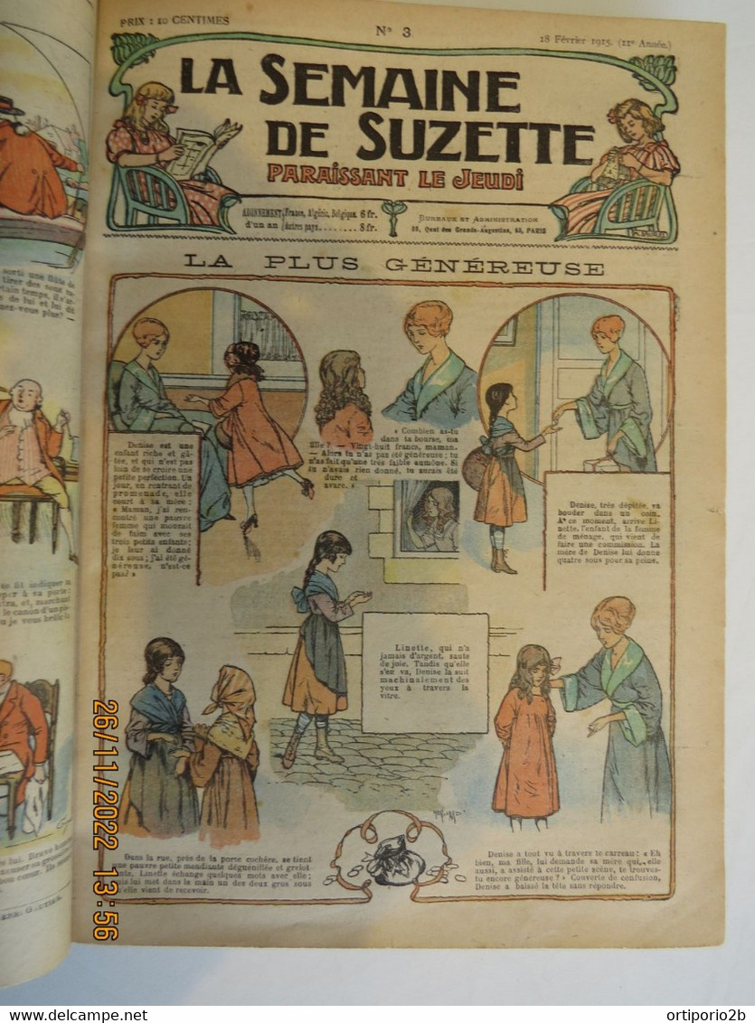 Album  LA SEMAINE DE SUZETTE  Février 1915  Février 1916