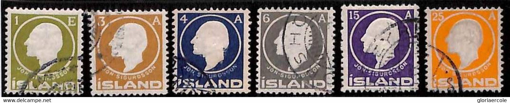 76033 - ICELAND -  STAMP  - MICHEL  # 63 /68  Very Fine USED - Usati