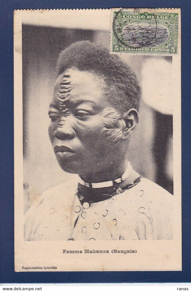 CPSM Tatouage Ethnic Afrique Noire Voir Dos Tatouages Tatoo Scarification Congo Belge - Belgian Congo