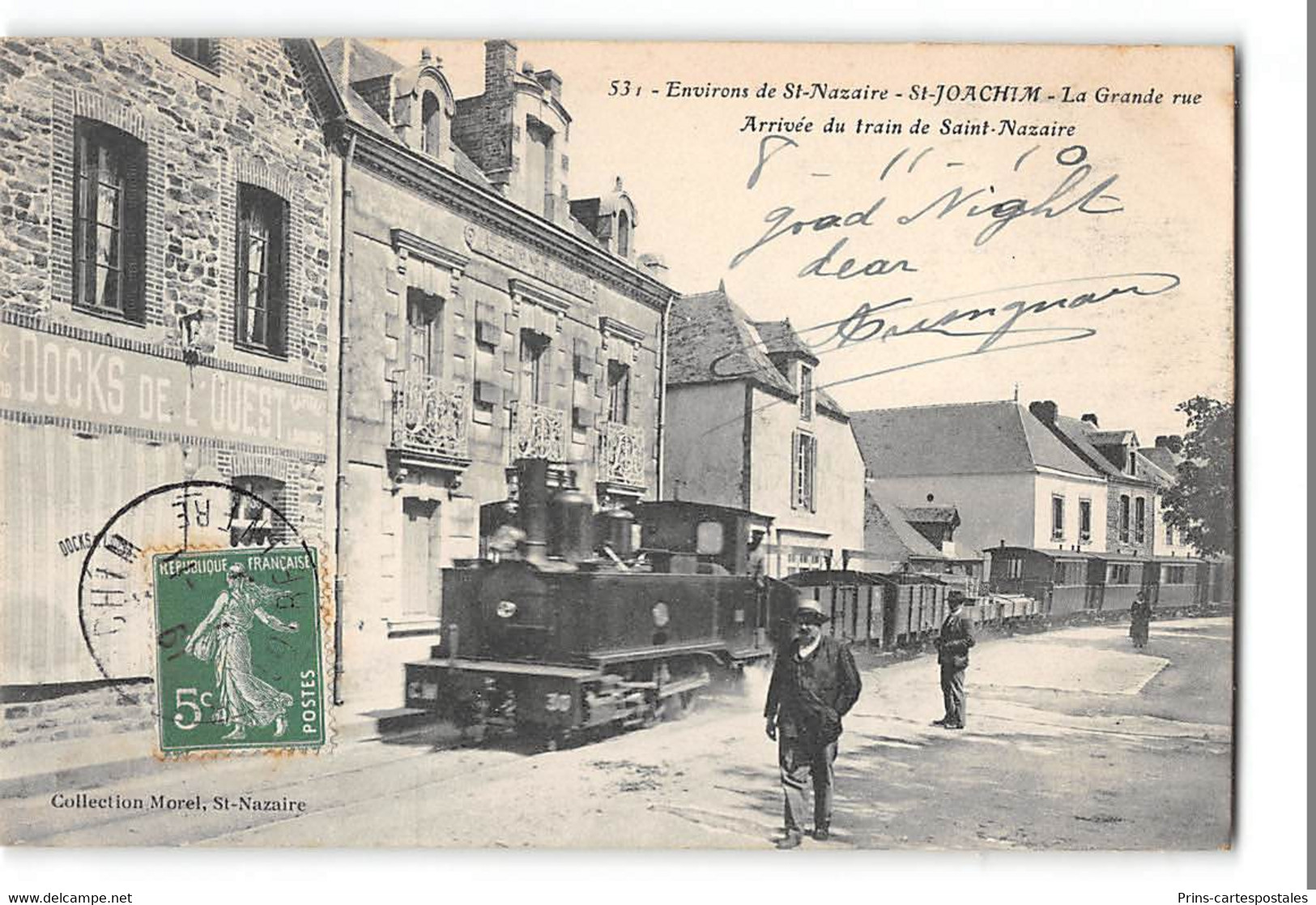 CPA 44 Environs De Saint Nazaire Saint Joachim La Grande Rue Et L'arrivée Du Train Tramway - Saint-Joachim