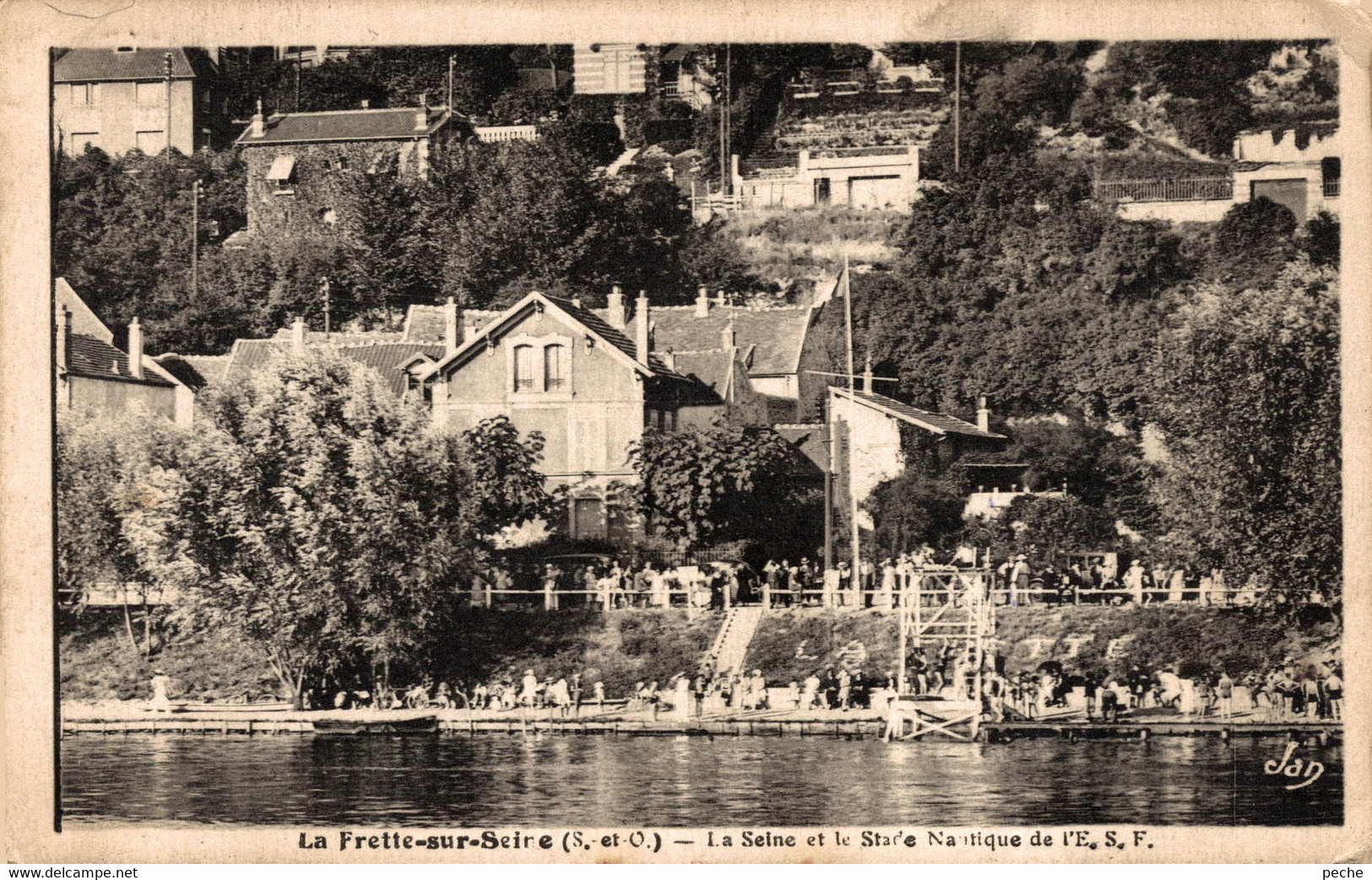 N°101324 -cpa La Frette Sur Seine -stade Nautique- - La Frette-sur-Seine