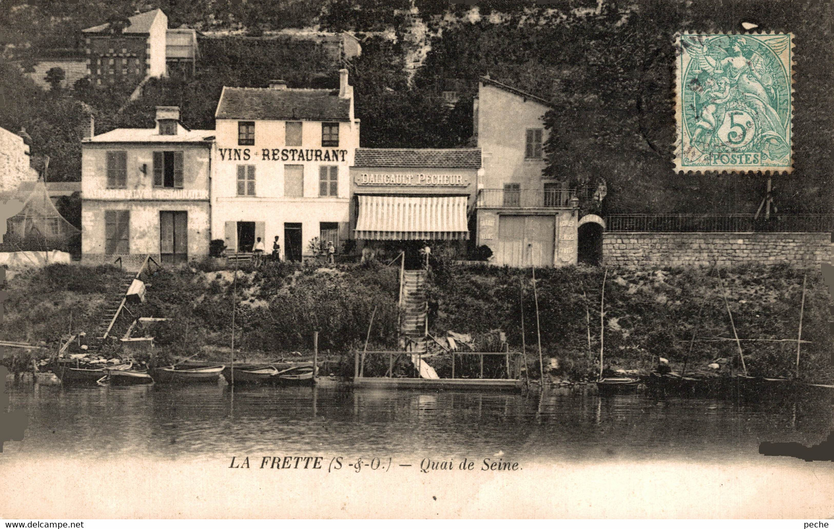 N°101325 -cpa La Frette Sur Seine -quai De Seine- - La Frette-sur-Seine
