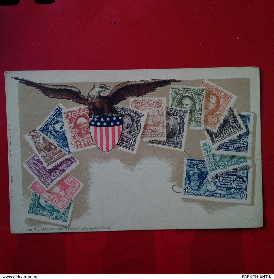 TIMBRE ETATS UNIE AIGLE - Stamps (pictures)