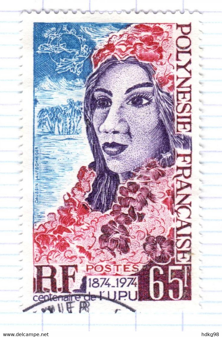 FP+ Polynesien 1974 Mi 186 UPU - Used Stamps