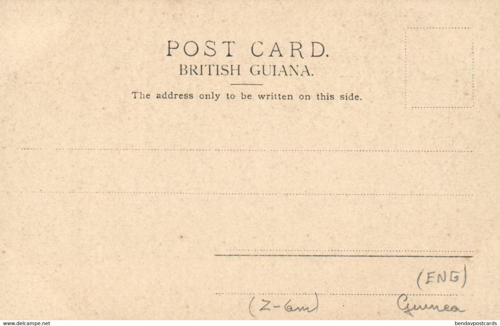 British Guiana, Guyana, Demerara, GEORGETOWN, Seawall (1900s) Postcard - Guyana (ex Guyana Britannica)