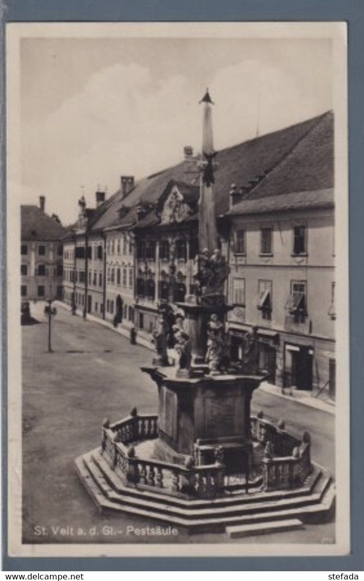 AUSTRIA  1931  S.VEIT MONUMENTO RELIGIOSO  ALLA PESTE  VIAGGIATA - St. Veit An Der Glan