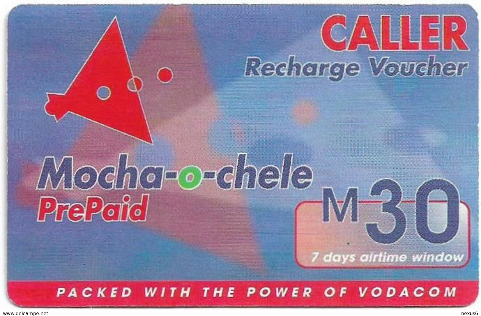 Lesotho - Vodacom - Mocha-o-chele M30, Exp.17.05.2004, GSM Refill 30M, Used - Lesotho