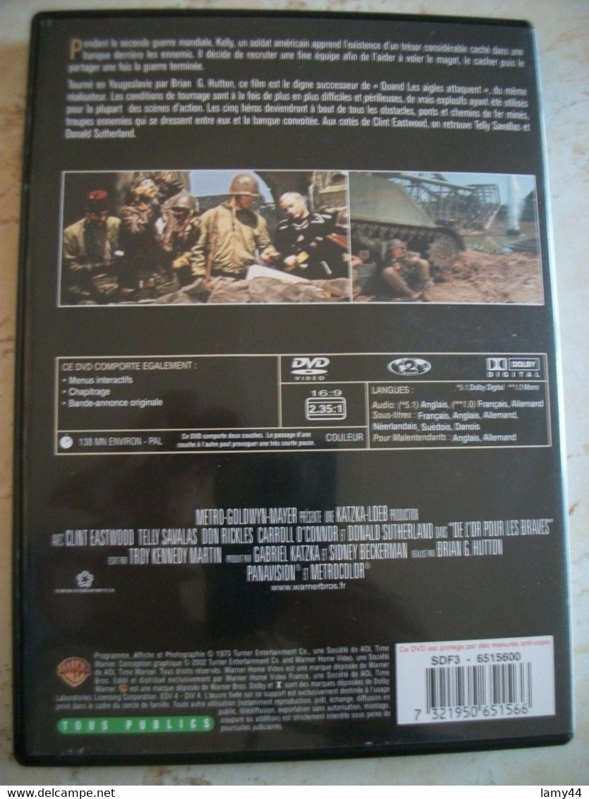 DVD Clint Eastwood Anthologie De L'or Pour Les Braves - Classiques