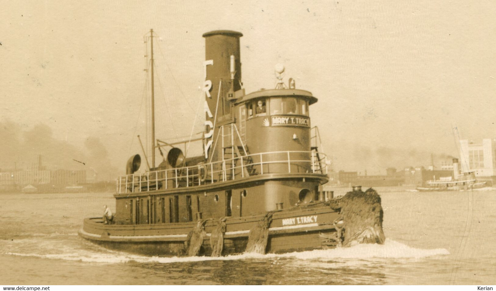 Photo/Carte - Tug Boat "Mary T. Tracy" -  Maybe In New York? - See 3 Scans - Sleepboten