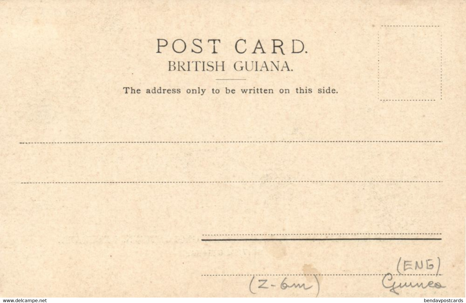 British Guiana, Guyana, Demerara, GEORGETOWN, Government House (1900s) Postcard (1) - Guyana (formerly British Guyana)